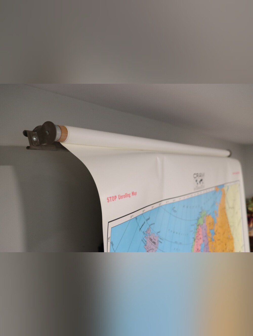 Cram Maps 50"×44" Classroom Roll-up Map Of Europe - Picture 6 of 8